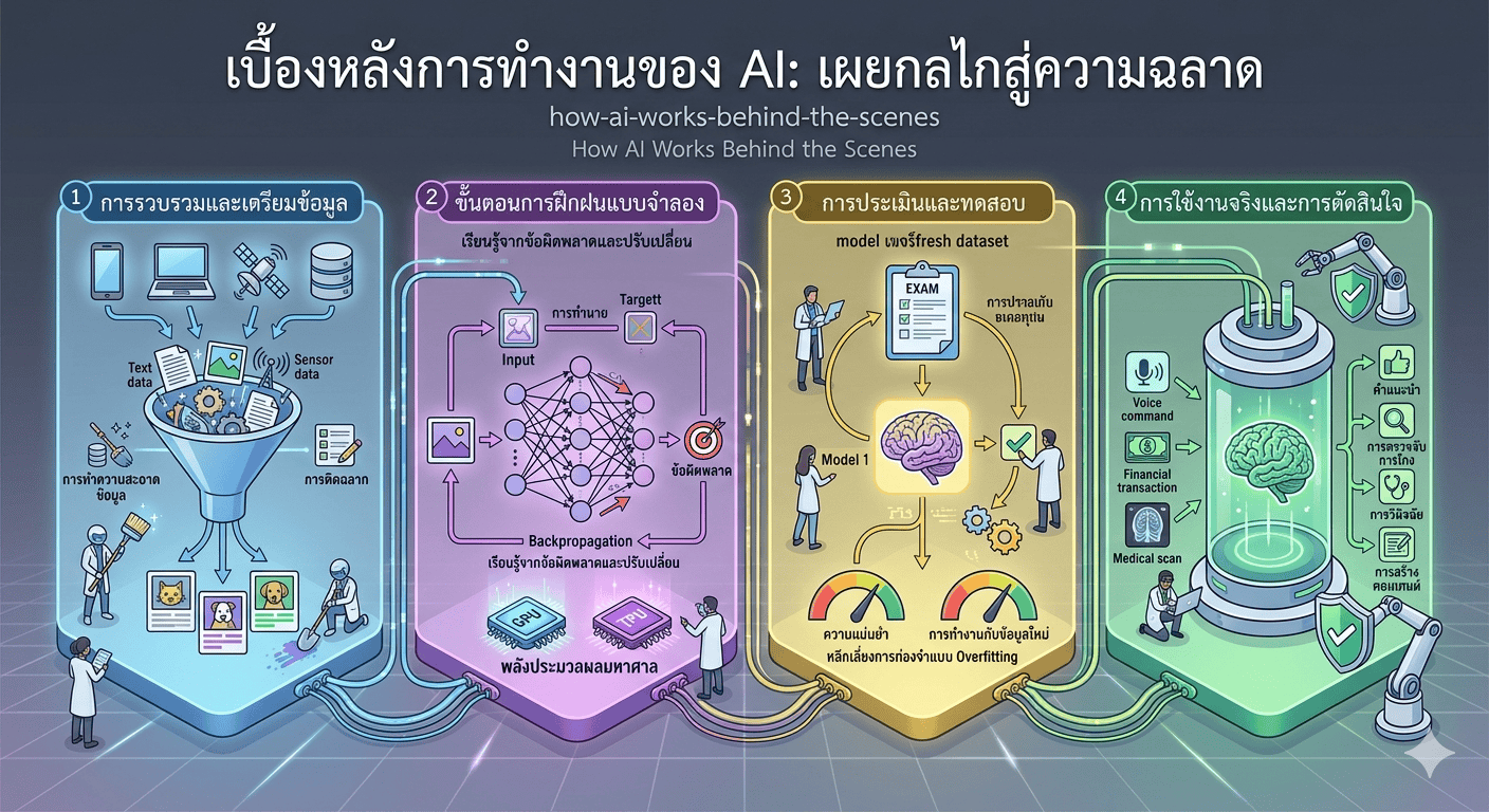 AI ทำงานยังไงเบื้องหลัง