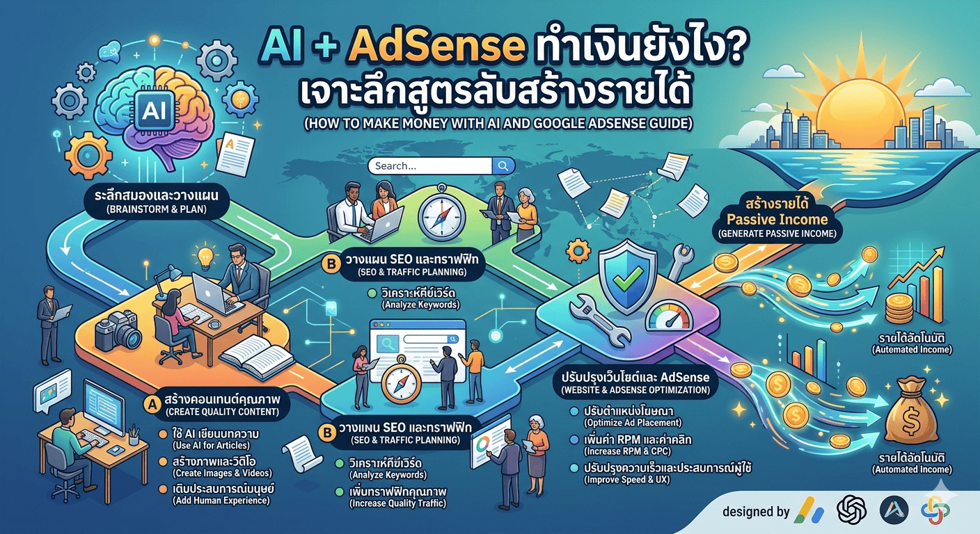 AI + AdSense ทำเงินยังไง