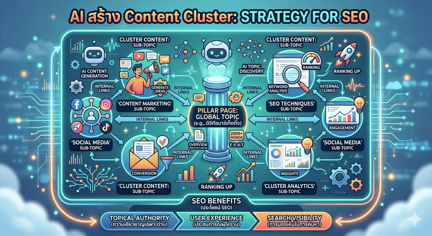AI สร้าง Content Cluster