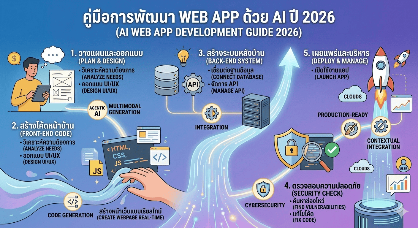 AI สร้าง Web App