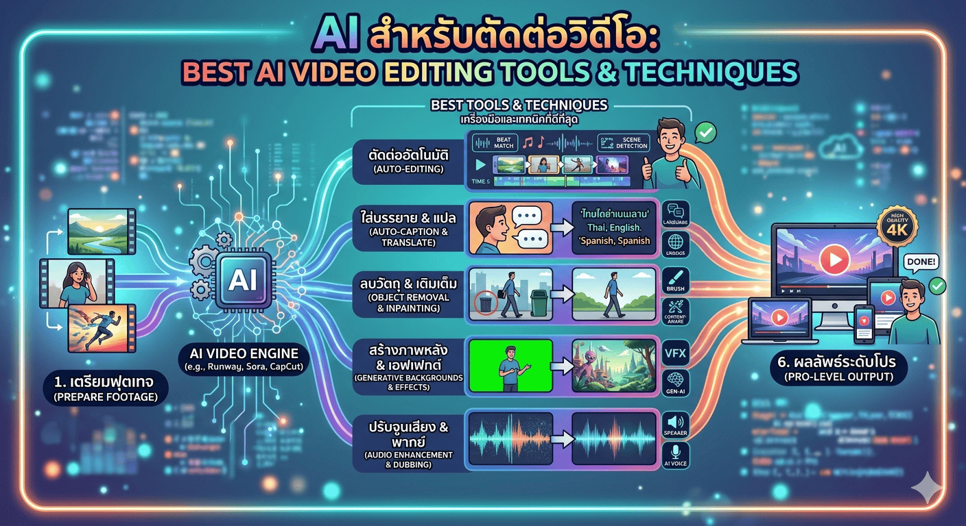 AI สำหรับตัดต่อวิดีโอ