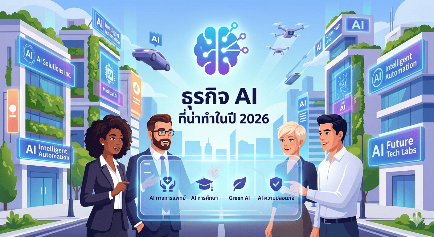 ธุรกิจ AI ที่น่าทำในปี 2026