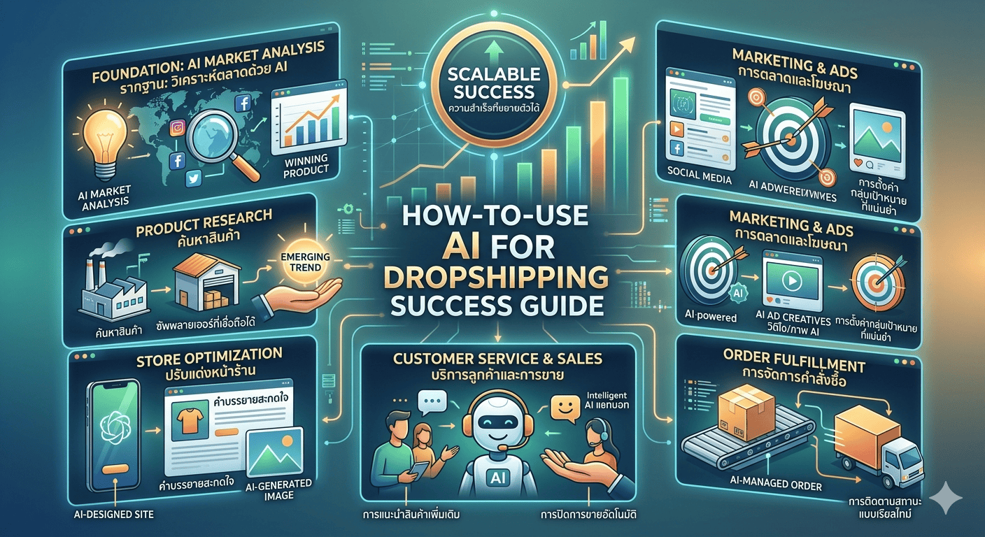 วิธีใช้ AI ทำ Dropshipping