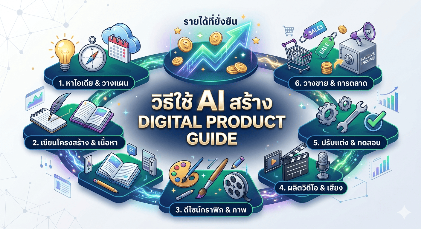 วิธีใช้ AI สร้าง Digital Product