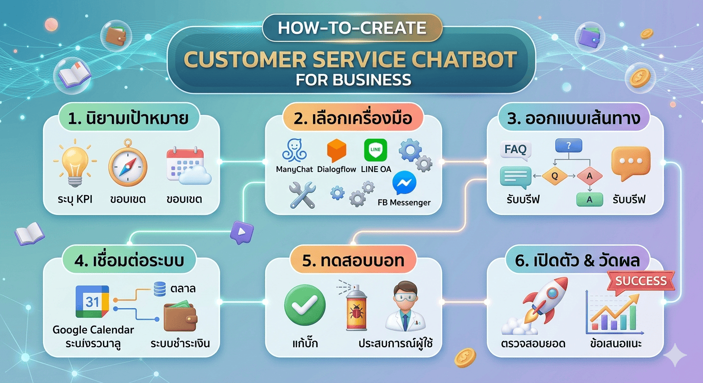 สร้าง Chatbot รับงานลูกค้า