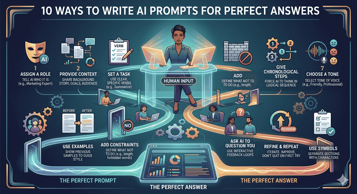 10 วิธีเขียน Prompt ให้ AI ตอบตรงใจ