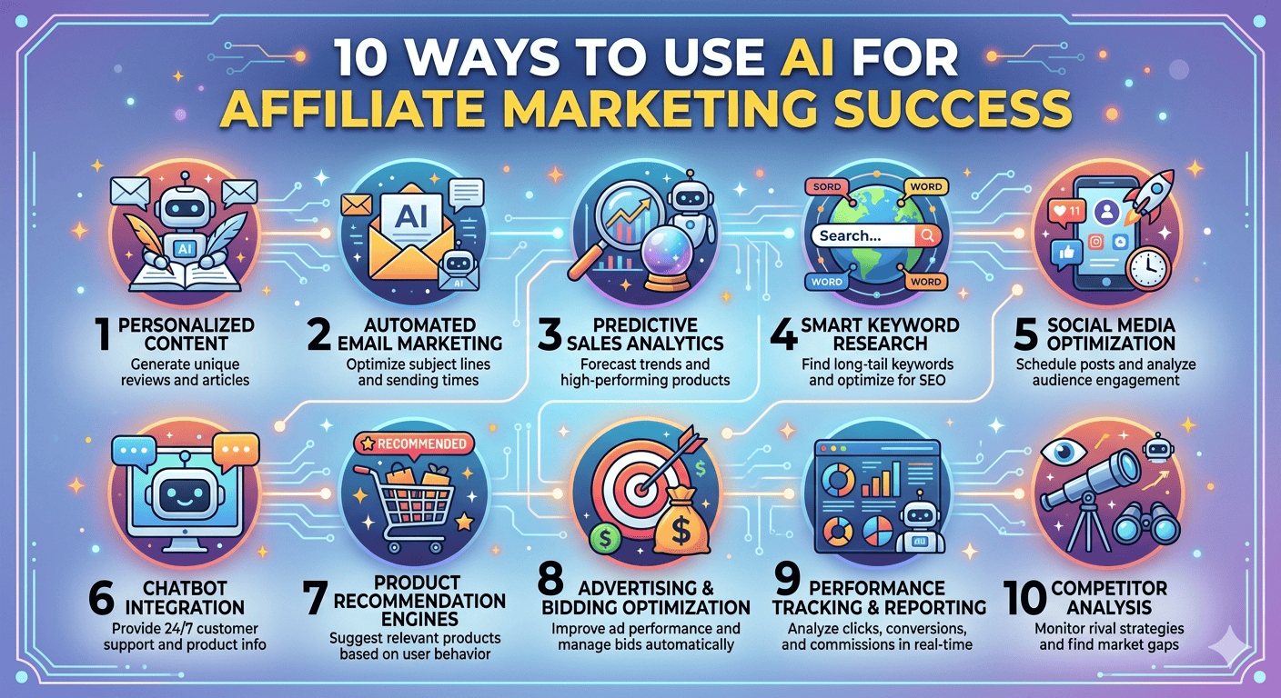 10 วิธีใช้ AI ทำ Affiliate Marketing