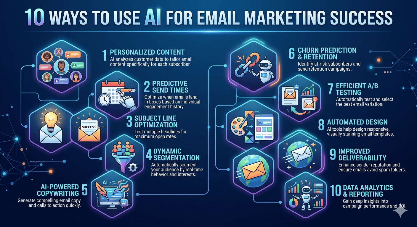 10 วิธีใช้ AI ทำ Email Marketing