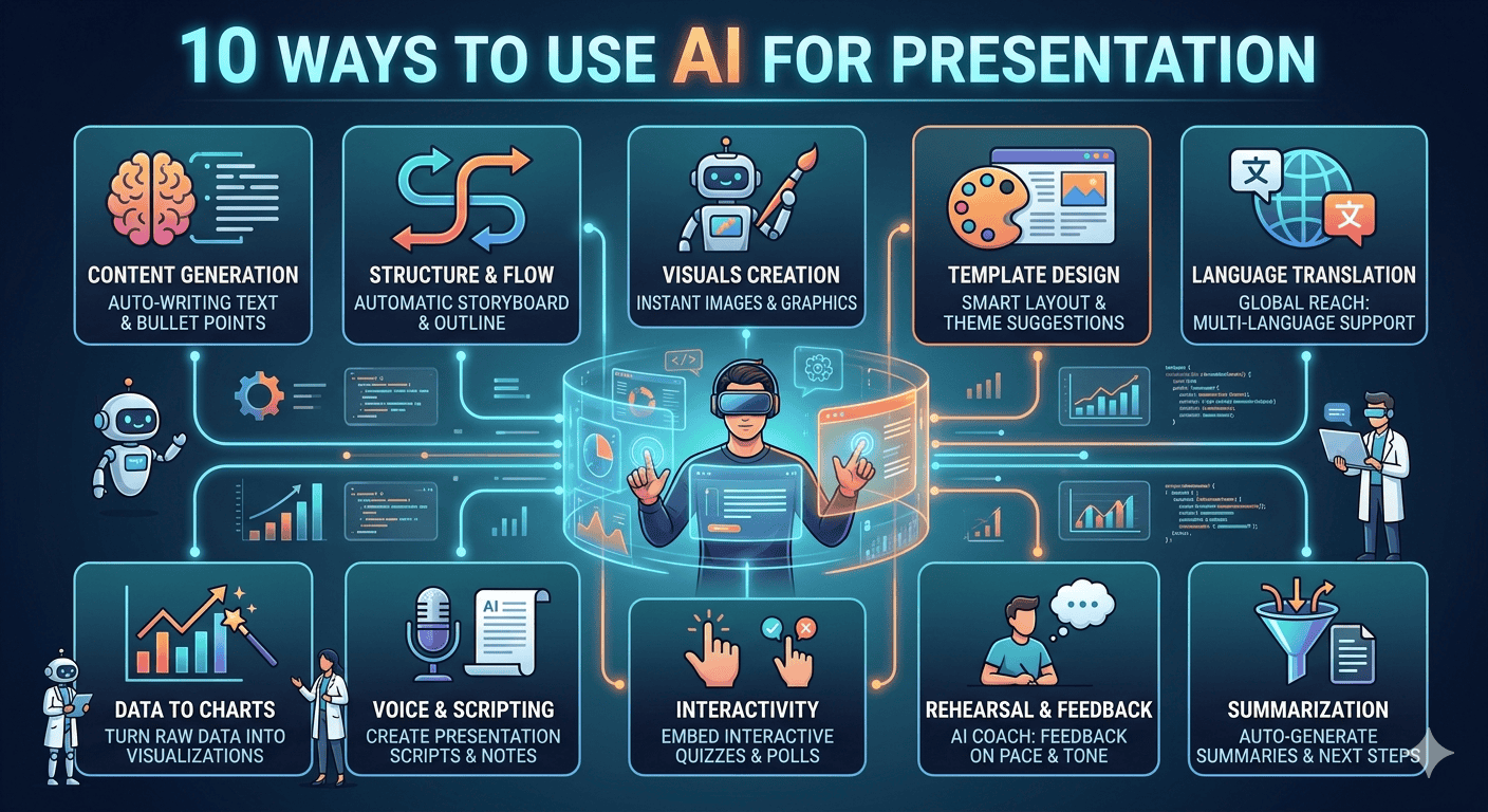 10 วิธีใช้ AI ทำ Presentation