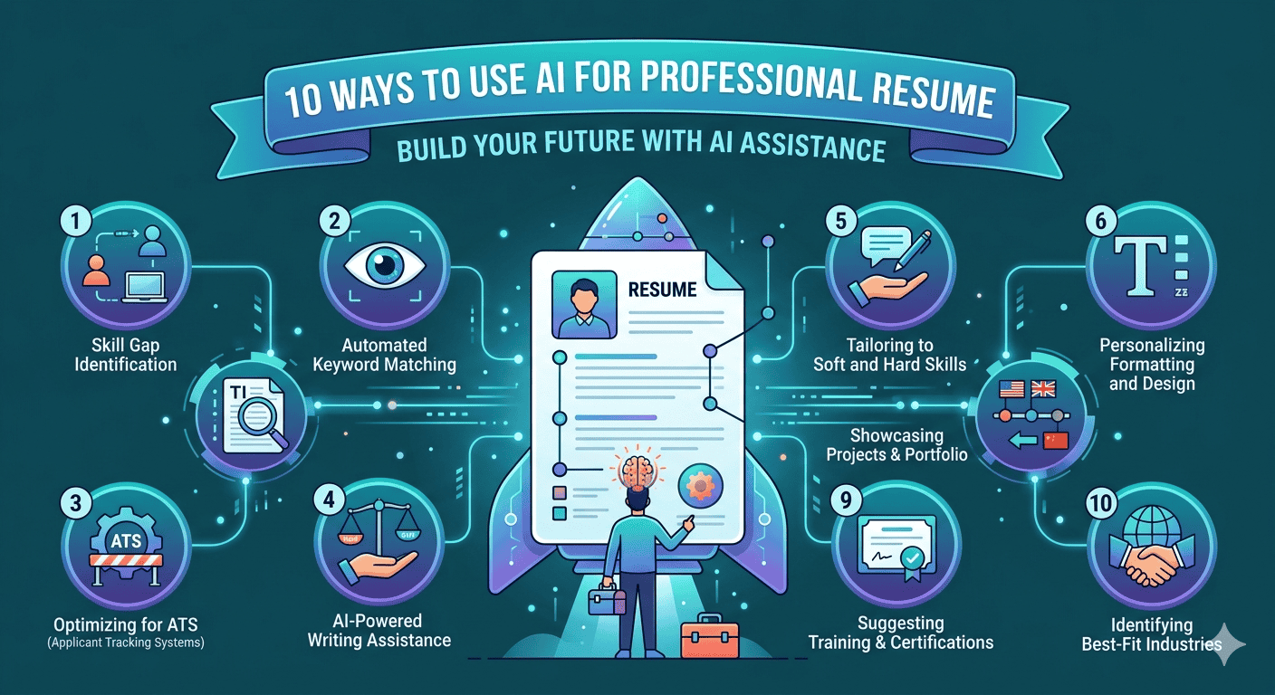10 วิธีใช้ AI ทำ Resume