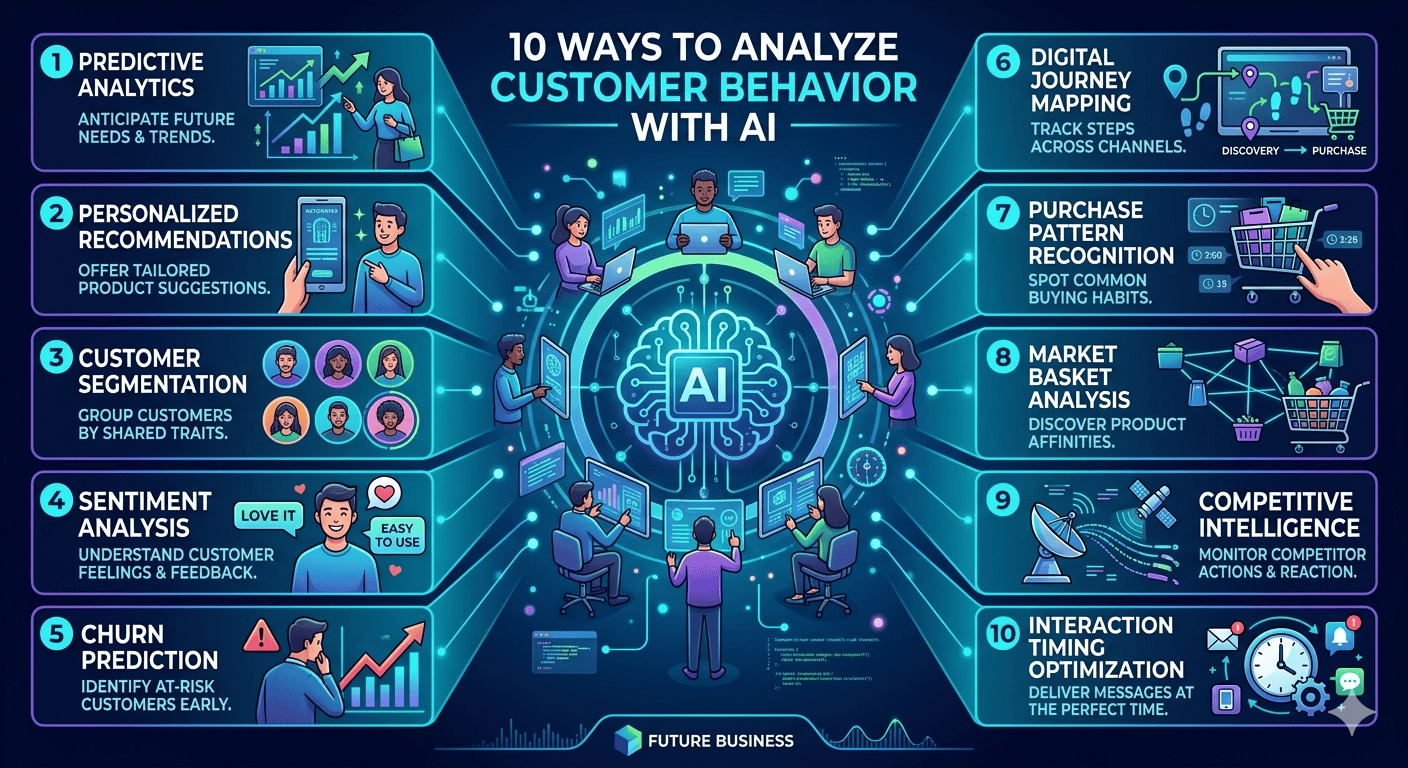 10 วิธีใช้ AI วิเคราะห์ลูกค้า
