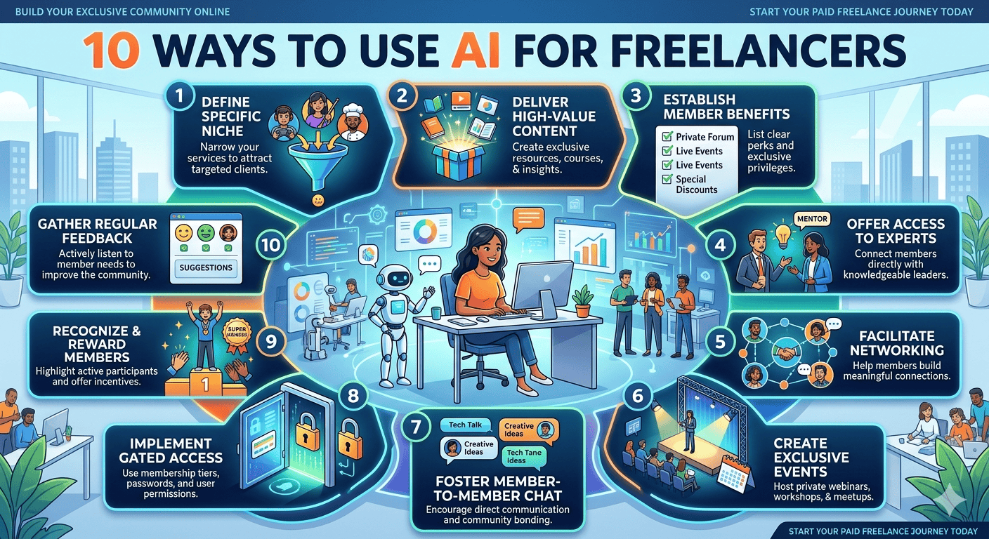 10 วิธีใช้ AI สำหรับฟรีแลนซ์