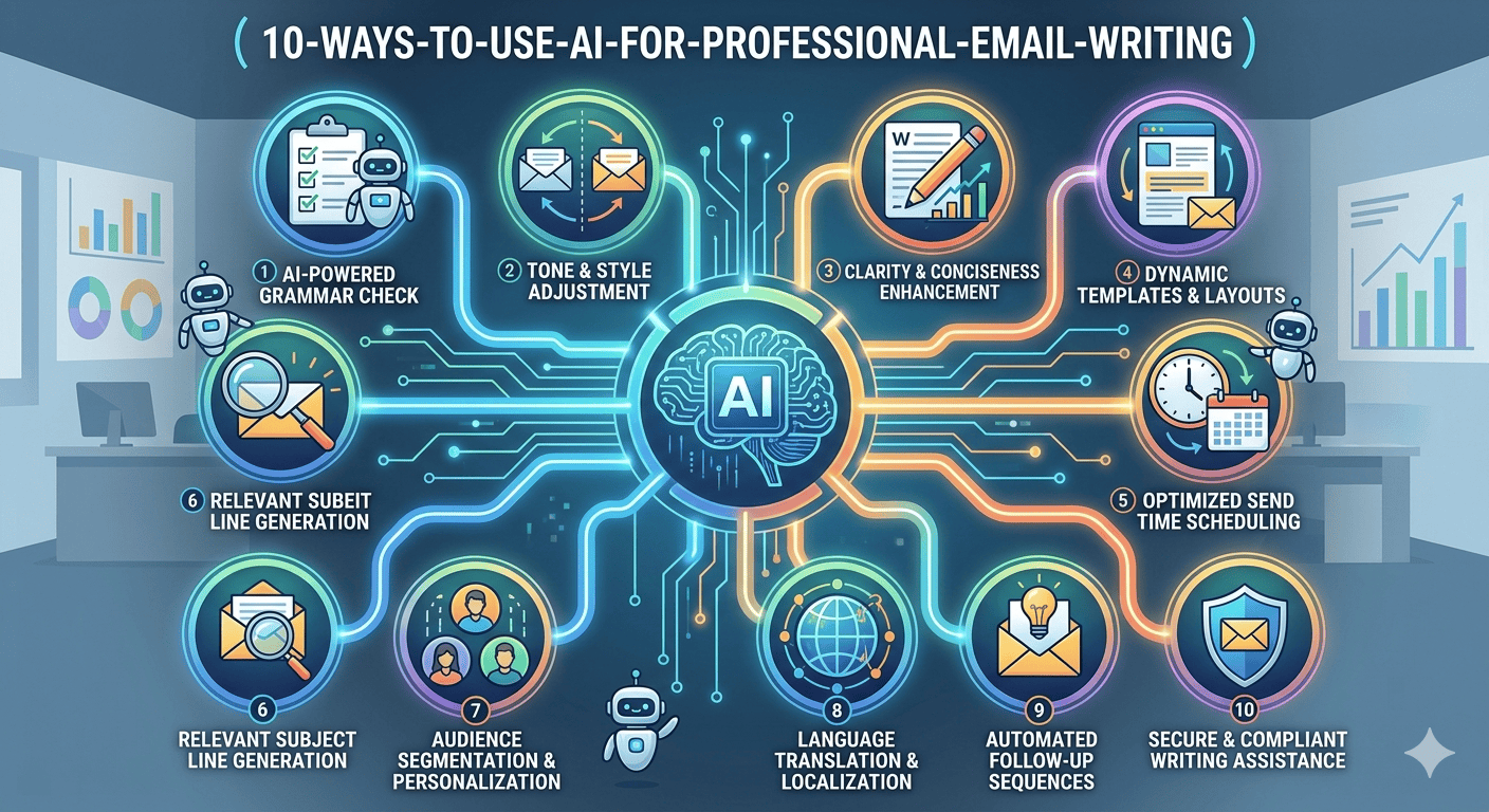 10 วิธีใช้ AI เขียนอีเมลแบบมืออาชีพ