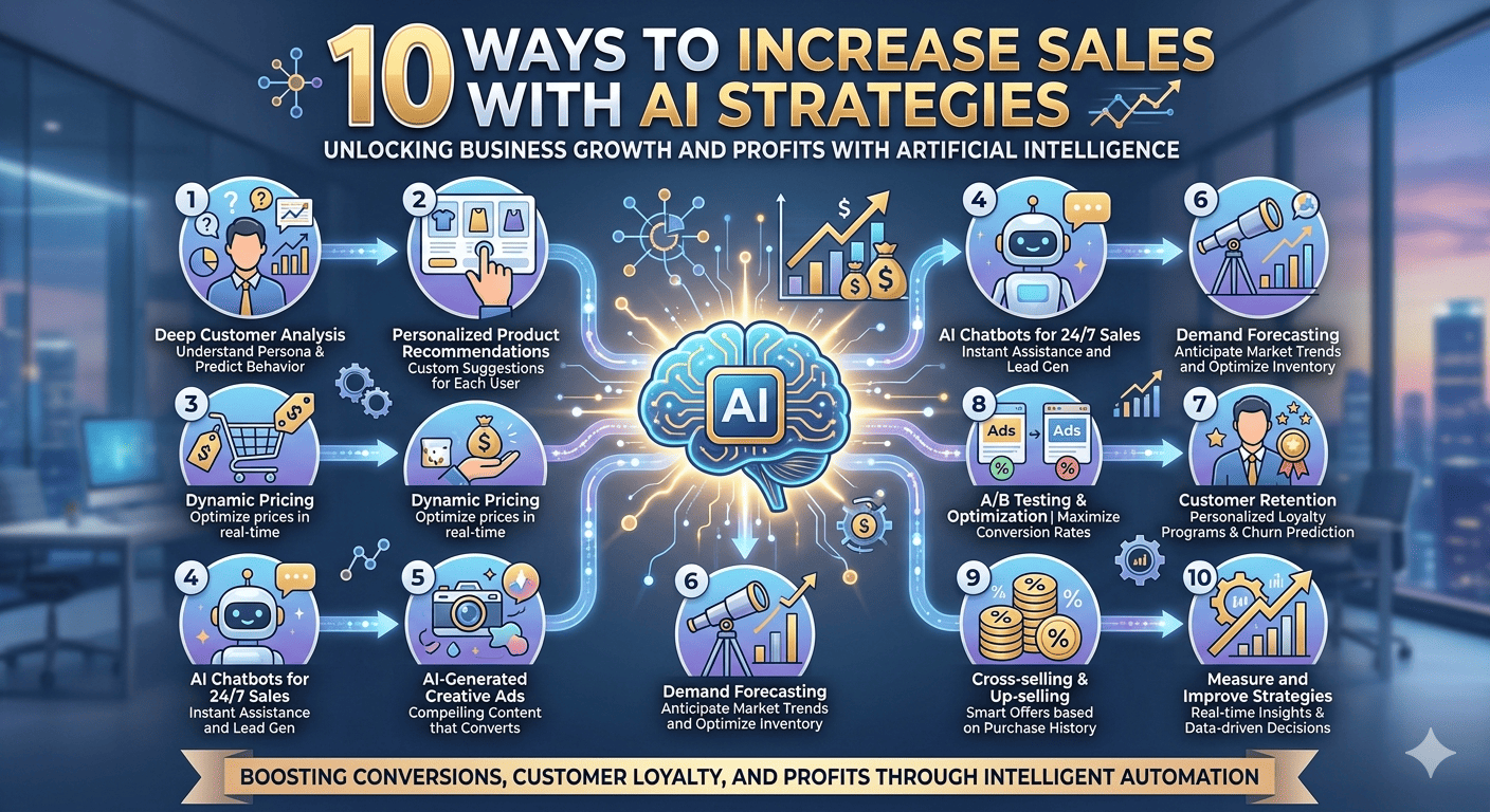 10 วิธีใช้ AI เพิ่มยอดขาย