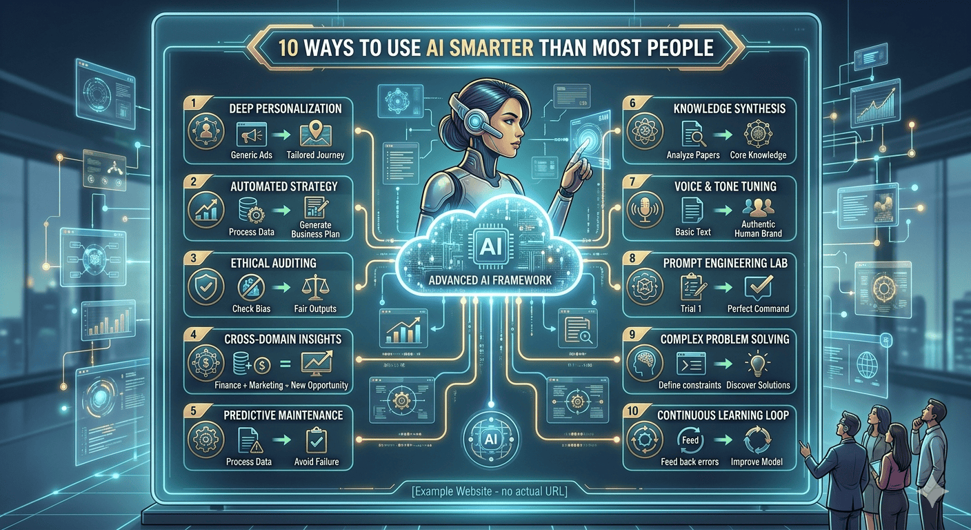 10 วิธีใช้ AI แบบฉลาดกว่า 90% ของคน