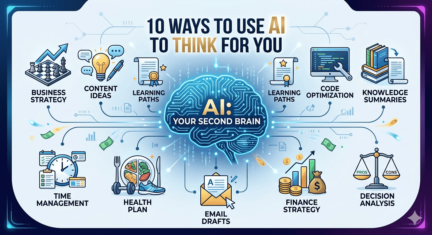 10 วิธีใช้ AI ให้คิดแทนคุณ