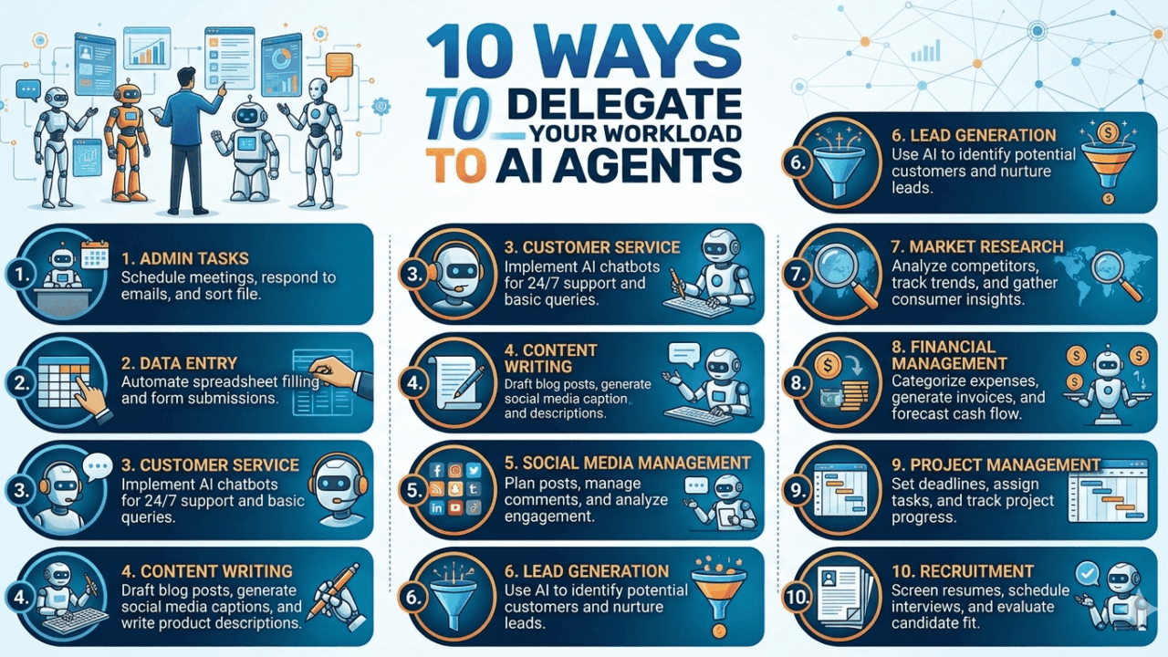 10 วิธีใช้ AI ให้ทำงานแทนคุณ