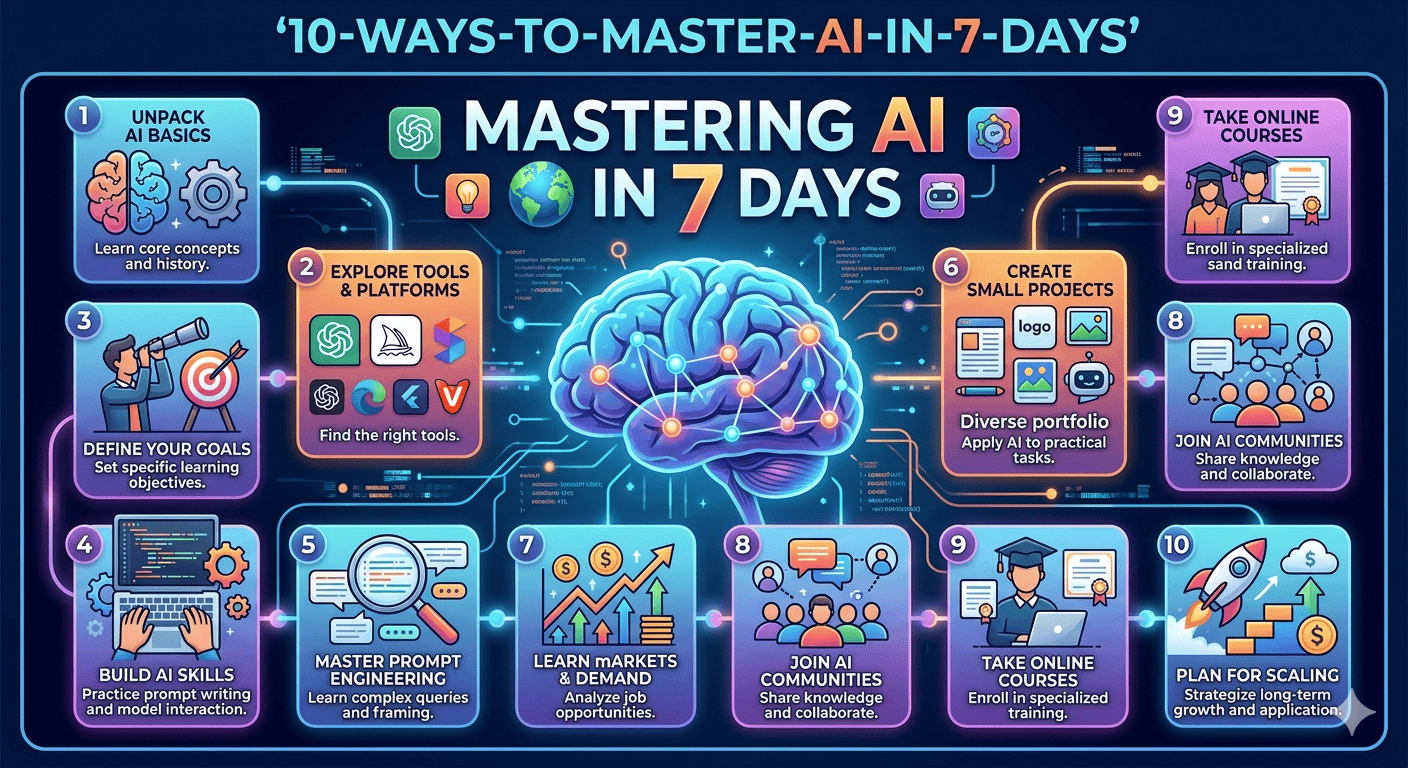 10 วิธีใช้ AI ให้เก่งใน 7 วัน