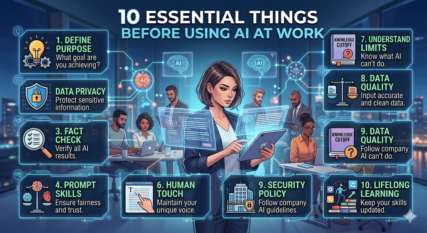 10 สิ่งที่ควรรู้ก่อนใช้ AI ทำงาน