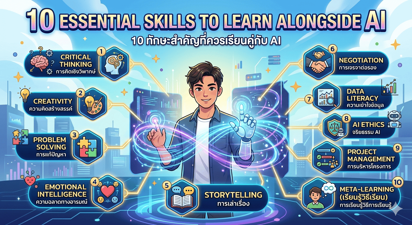 10 สิ่งที่ควรเรียนคู่กับ AI