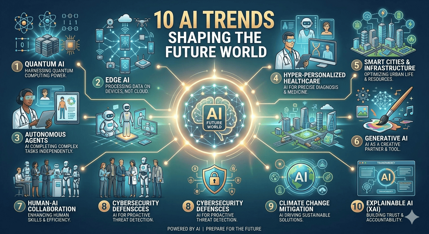 10 เทรนด์ AI ที่จะเปลี่ยนโลก