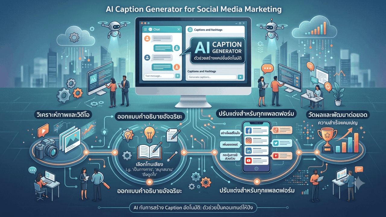 AI สร้าง Caption อัตโนมัติ