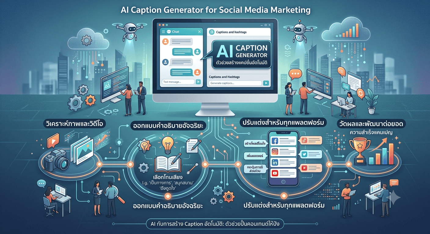 AI สร้าง Caption อัตโนมัติ